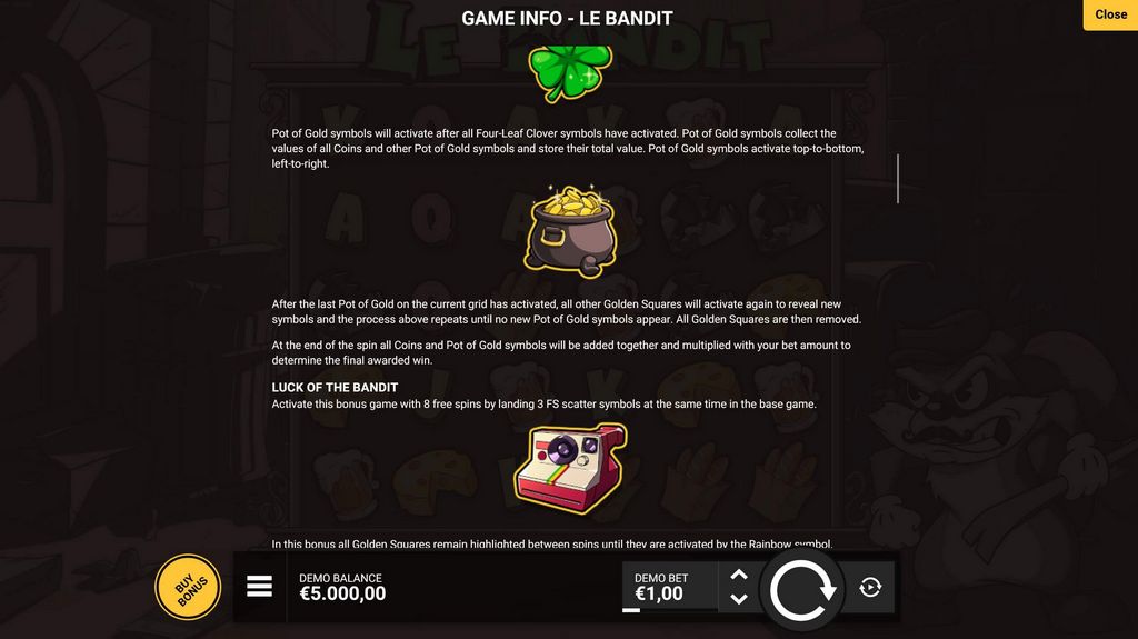 Jouez gratuitement à Le Bandit en version d'essai